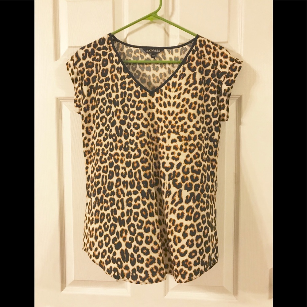 Express Cheetah Print Blouse